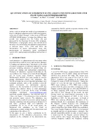 Quantification of Subsidence Rates Associated with Groundwater Flow Using Sar Interferometry J