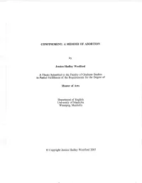 Confinement: a Memoir of Abortion