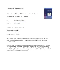 Determination of 135Cs and 137Cs in Environmental Samples