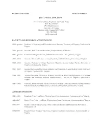 Janet Warren's CV