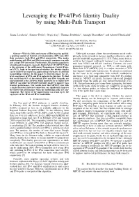 Leveraging the Identity Duality in the Internet