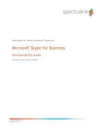 Microsoft Skype for Business