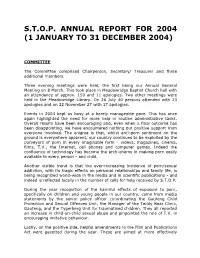S.T.O.P. Annual Report for 2004 (1 January to 31 December 2004)