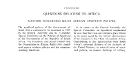 [ 1969 ] Part 1 Sec 1 Chapter 7 Questions Relating to Africa