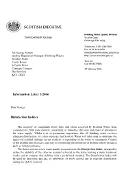 Chlorine Disinfection Indices Includes Appendices 1 & 2