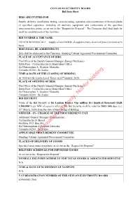 Information Copy Only. Not for Bidding