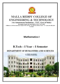 Malla Reddy College of Engineering