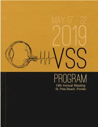 2019 Program