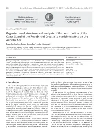 Organisational Structure and Analysis of the Contribution of the Coast