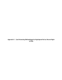 Cost Estimating Methodology for High-Speed Rail on Shared Right- Of-Way