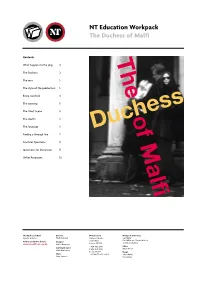 NT Education Workpack the Duchess of Malfi