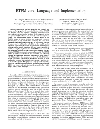 RTFM-Core: Language and Implementation