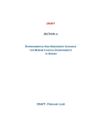 Draft Section 21 Environmental Risk Assessment Guidance