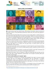 High-Level Statement1