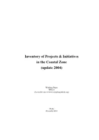 Inventory of Projects & Initiatives in the Coastal Zone (Update 2004)