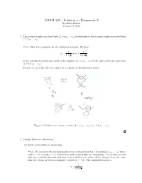 MATH 309 - Solution to Homework 2 by Mihai Marian February 9, 2019