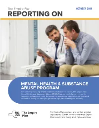 Reporting on MHSA