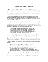 Sources of Gurdjieff's Teachings