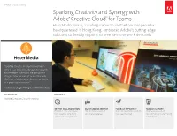 Sparking Creativity and Synergy with Adobe® Creative Cloud™ for Teams
