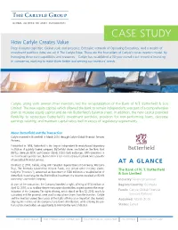 CASE STUDY How Carlyle Creates Value Deep Industryhow Expertise.Carlyle Global Creates Scale and Value Presence
