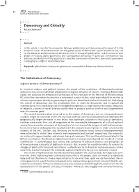 Democracy and Globality 23 Studies of Transition States and Societies