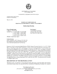 Notice of Completion of the Final Environmental Impact Statement