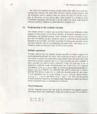 St. 5.2 Programming in the Lambda-Calculus