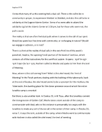 Vayikra Sources of the Call 5779