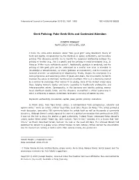 Geek Policing: Fake Geek Girls and Contested Attention