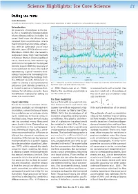 Ice Core Science 21