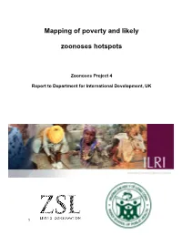 Mapping of Poverty and Likely Zoonoses Hotspots