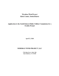 Meridian Wind Project Hyde County, South Dakota Application to The