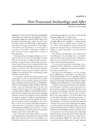 Post-Processual Archaeology and After Michael Shanks
