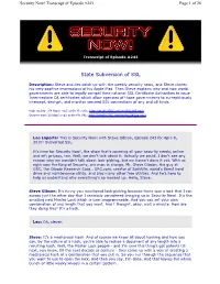 State Subversion of SSL