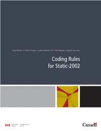 Coding Rules for Static-2002
