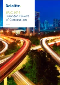 Epoc 2014 European Powers of Construction