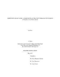 Improving Online Music Communities of Practice Through the Mashup of Web 2.0 Technologies