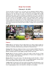Study Tour to India