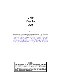 The Parks Act