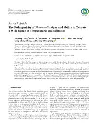 The Pathogenicity of Shewanella Algae and Ability to Tolerate a Wide Range of Temperatures and Salinities