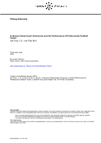 Tilburg University In-Season Head