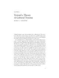 Toward a Theory of Cultural Trauma Jeffrey C