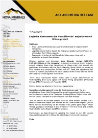 Asx and Media Release