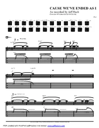 “Cause We've Ended As Lovers” (PDF)