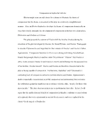 Compassion in Sophocles' Electra