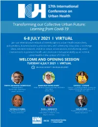 ICUH Conference Program