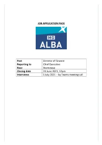 JOB APPLICATION PACK Post Director of Finance Reporting To