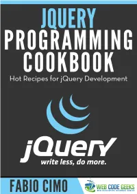 Jquery Programming Cookbook I