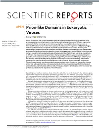 Prion-Like Domains in Eukaryotic Viruses George Tetz & Victor Tetz