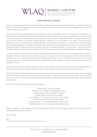 Una Prentice Awards